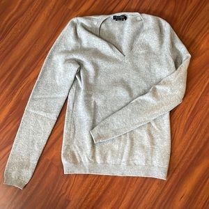 Heather gray cashmere sweater